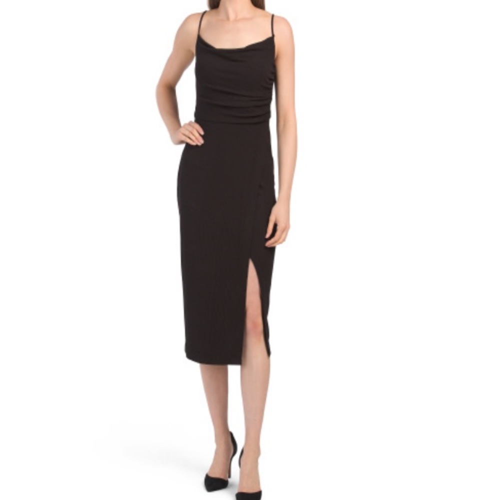 NWT laundry by shelli segal cowl neck midi dress